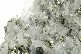Quartz Crystals with Dodecahedral Pyrite - Peru #256150-1